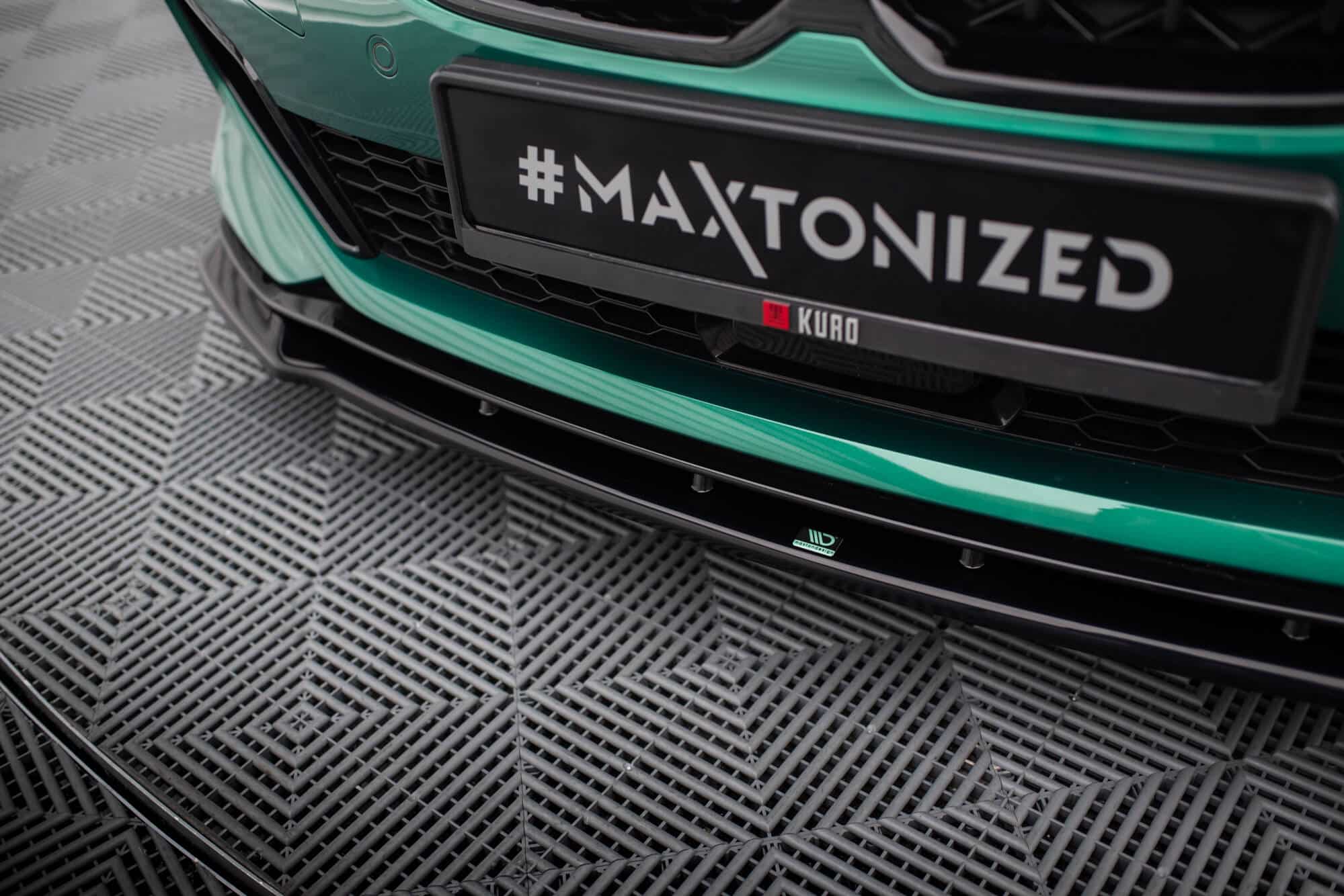 MAXTON DESIGN - Spoiler pod predný nárazník V.9 , vhodné pre BMW M135I F40, Čierny lesk – Obrázok 3