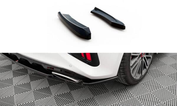 MAXTON DESIGN - Bočné spojlere zadného nárazníka , KIA CEED GT MK3, Čierny lesk