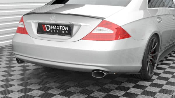 MAXTON DESIGN -Bočné spojlere zadného nárazníka  ,MERCEDES-BENZ CLS C219,  Čierny lesk – Obrázok 2