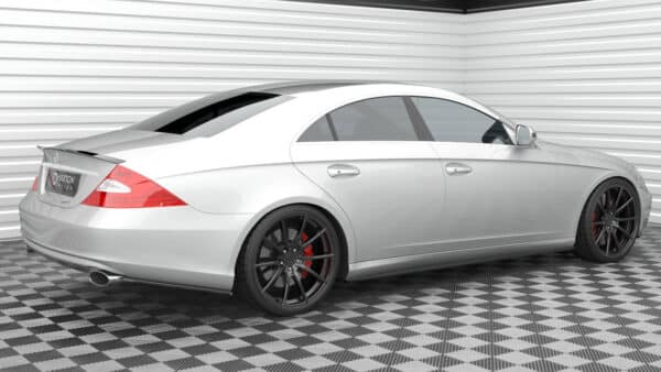 MAXTON DESIGN -Bočné spojlere zadného nárazníka  ,MERCEDES-BENZ CLS C219,  Čierny lesk – Obrázok 3