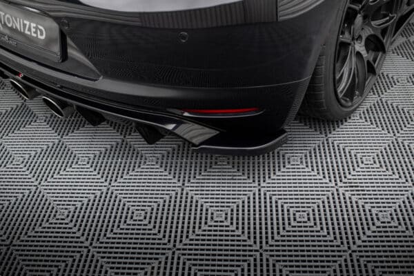 MAXTON DESIGN - Bočné spojlere zadného nárazníka , VOLKSWAGEN SCIROCCO MK3, Čierna lesklá – Obrázok 5