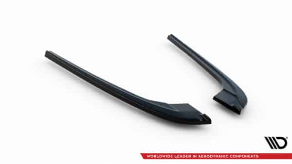 MAXTON DESIGN - Bočné spojlere zadného nárazníka V.3,vhodné pre BMW 5 M-PACK F10, Čierny lesk – Obrázok 5