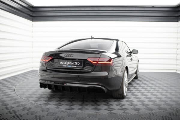 MAXTON DESIGN - Difúzor zadného nárazníka , AUDI A5 COUPE / CABRIO S-LINE 8T, Čierny lesk – Obrázok 2