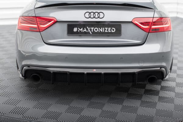 MAXTON DESIGN - Difúzor zadného nárazníka AUDI S5/A5 S-line Coupe/Sportback 8T FACELIFT, Čierny lesk – Obrázok 2