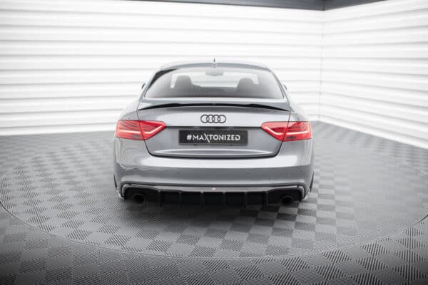 MAXTON DESIGN - Difúzor zadného nárazníka AUDI S5/A5 S-line Coupe/Sportback 8T FACELIFT, Čierny lesk – Obrázok 3