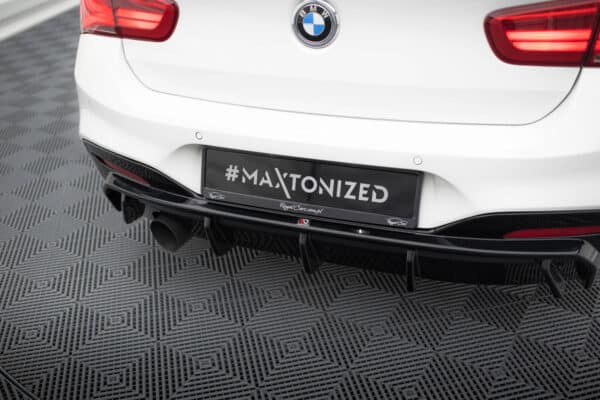 MAXTON DESIGN - Difúzor zadného nárazníka , vhodné pre BMW 1 M-PACK F20 FACELIFT , Čierny lesk – Obrázok 5