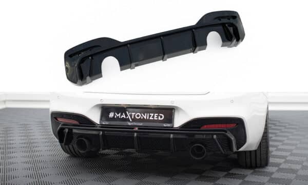 MAXTON DESIGN - Difúzor zadného nárazníka , vhodné pre BMW M140I F20 FACELIFT, Čierny lesk