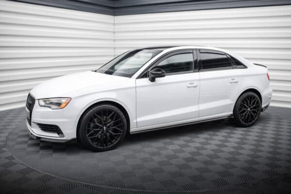 MAXTON DESIGN - Lišty pod bočné prahy,AUDI A3 SEDAN 8V, Čierny lesk – Obrázok 2