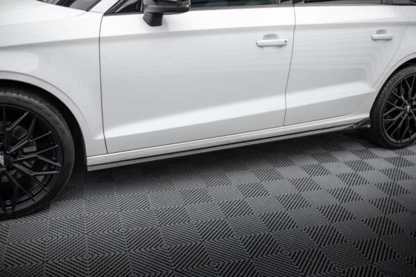 MAXTON DESIGN - Lišty pod bočné prahy,AUDI A3 SEDAN 8V, Čierny lesk – Obrázok 3