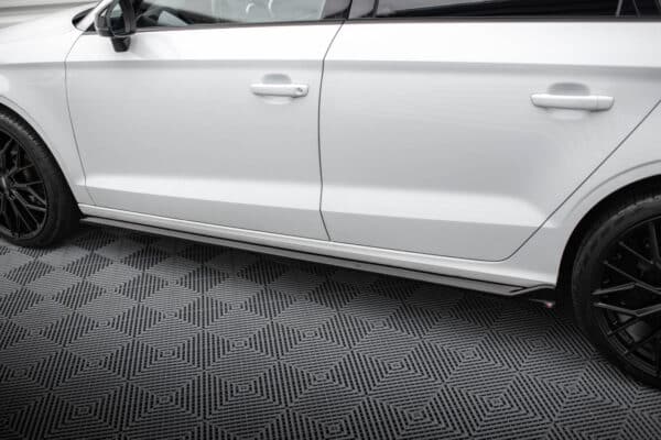 MAXTON DESIGN - Lišty pod bočné prahy,AUDI A3 SEDAN 8V, Čierny lesk – Obrázok 4