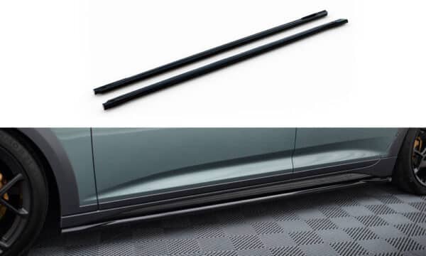 MAXTON DESIGN - Lišty pod bočné prahy , AUDI A6 ALLROAD C8, Čierny lesk