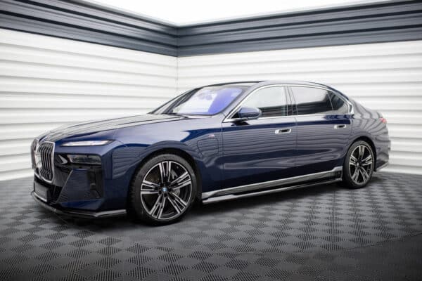 MAXTON DESIGN - Lišty pod bočné prahy ,vhodné pre BMW 7 M-PACK G70, Čierny lesk – Obrázok 3