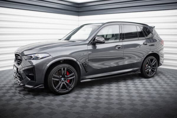 MAXTON DESIGN - Lišty pod bočné prahy , vhodné pre BMW X5 M F95 FACELIFT, Čierna lesklá – Obrázok 3