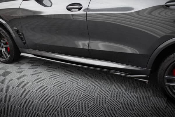 MAXTON DESIGN - Lišty pod bočné prahy , vhodné pre BMW X5 M F95 FACELIFT, Čierna lesklá – Obrázok 4