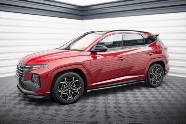 MAXTON DESIGN - Lišty pod bočné prahy,  HYUNDAI TUCSON N-LINE MK4 ,  Čierny lesk – Obrázok 3