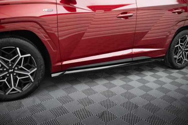 MAXTON DESIGN - Lišty pod bočné prahy,  HYUNDAI TUCSON N-LINE MK4 ,  Čierny lesk – Obrázok 2