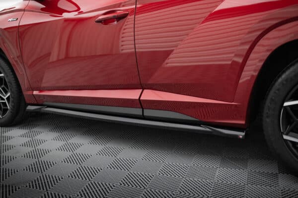 MAXTON DESIGN - Lišty pod bočné prahy,  HYUNDAI TUCSON N-LINE MK4 ,  Čierny lesk – Obrázok 4