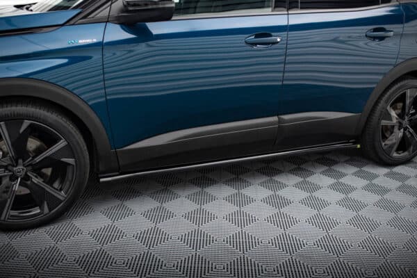 MAXTON DESIGN - Lišty pod bočné prahy , PEUGEOT 3008 GT-LINE MK2 FACELIFT, Čierna lesklá – Obrázok 3