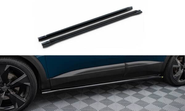 MAXTON DESIGN - Lišty pod bočné prahy , PEUGEOT 3008 GT-LINE MK2 FACELIFT, Čierna lesklá