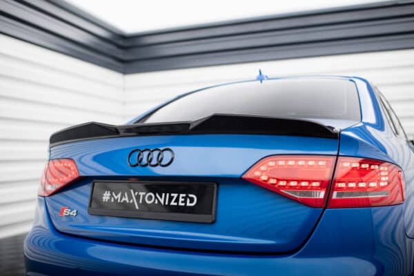 MAXTON DESIGN - Spoiler kufra 3D ,AUDI S4 SEDAN B8, Čierny lesk – Obrázok 2