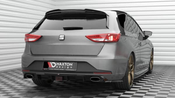 MAXTON DESIGN - Predlženie spoilera kufra V.2 SEAT LEON CUPRA SPORTSTOURER MK3 FACELIFT,  Čierny lesk – Obrázok 3