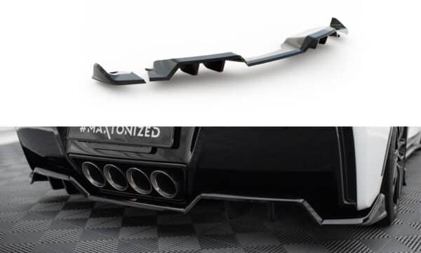 MAXTON DESIGN - Spoiler pod zadný nárazník, CHEVROLET CORVETTE C7, Čierny lesk