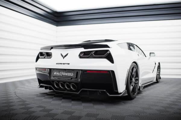 MAXTON DESIGN - Spoiler pod zadný nárazník, CHEVROLET CORVETTE C7, Čierny lesk – Obrázok 3