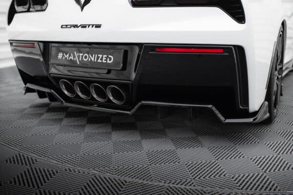 MAXTON DESIGN - Spoiler pod zadný nárazník, CHEVROLET CORVETTE C7, Čierny lesk – Obrázok 4