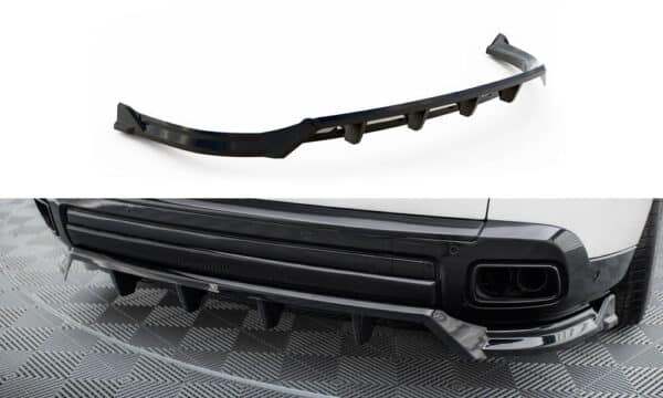 MAXTON DESIGN - Spoiler pod zadný nárazník, ROLLS ROYCE CULLINAN, Čierny lesk