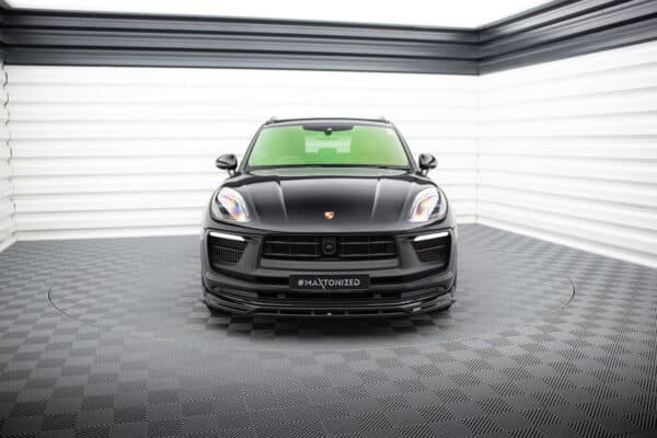 MAXTON DESIGN - Spoiler pod predný nárazník ,PORSCHE MACAN GTS MK1 FACELIFT 2, Čierny lesk – Obrázok 2