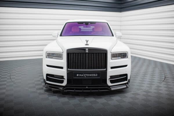 MAXTON DESIGN - Spoiler pod predný nárazník, ROLLS ROYCE CULLINAN, Čierny lesk – Obrázok 2