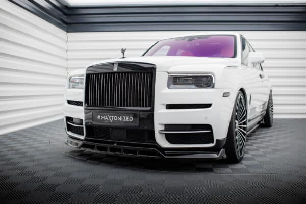 MAXTON DESIGN - Spoiler pod predný nárazník, ROLLS ROYCE CULLINAN, Čierny lesk – Obrázok 3