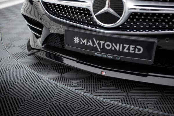 MAXTON DESIGN - Spoiler pod predný narazník V.1, MERCEDES-BENZ S COUPE AMG-LINE C217 FACELIFT, Čierny lesk – Obrázok 2