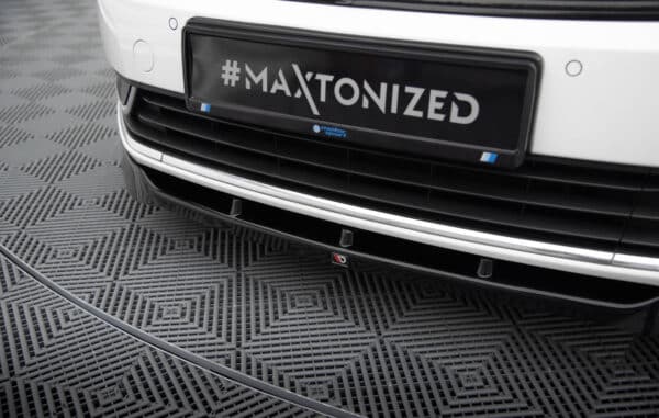 MAXTON DESIGN -Spoiler pod predný nárazník V.1, VOLKSWAGEN PASSAT B7, Čierny lesk – Obrázok 4