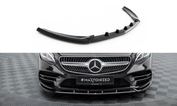 MAXTON DESIGN - Spoiler pod predný narazník V.2, MERCEDES-BENZ S COUPE AMG-LINE C217 FACELIFT, Čierny lesk