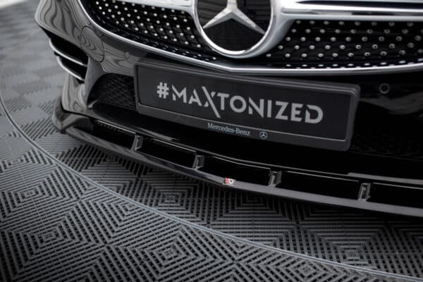 MAXTON DESIGN - Spoiler pod predný narazník V.2, MERCEDES-BENZ S COUPE AMG-LINE C217 FACELIFT, Čierny lesk – Obrázok 4