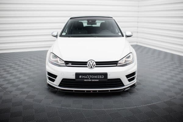 MAXTON DESIGN - Spoiler pod predný nárazník V.5 , VOLKSWAGEN GOLF R MK7, Čierny lesk – Obrázok 2