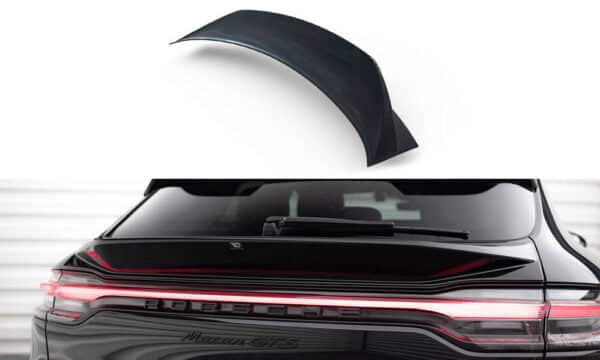 MAXTON DESIGN - Spodný spoiler kufra 3D ,PORSCHE MACAN GTS MK1 FACELIFT 2, Čierny lesk