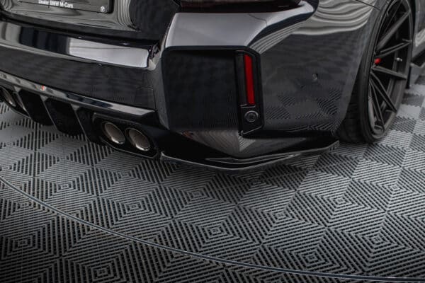 MAXTON DESIGN - Bočné spojlere zadného nárazníka V.5, vhodné pre BMW M2 G87, Čierny lesk – Obrázok 2