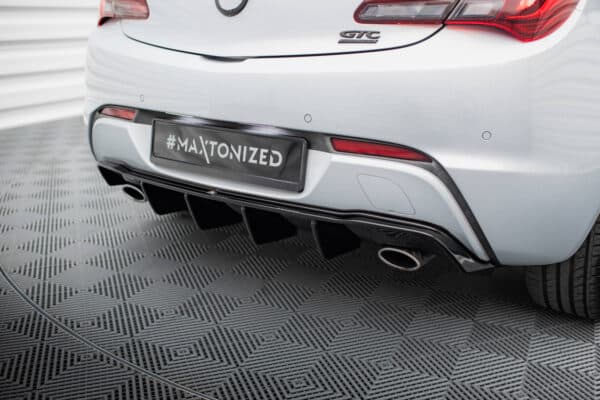 MAXTON DESIGN - Difúzor zadného nárazníka, OPEL ASTRA GTC OPC-LINE J, Čierny lesk – Obrázok 3