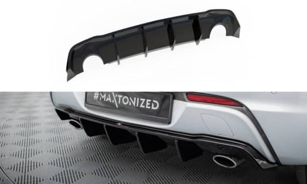 MAXTON DESIGN - Difúzor zadného nárazníka, OPEL ASTRA GTC OPC-LINE J, Čierny lesk