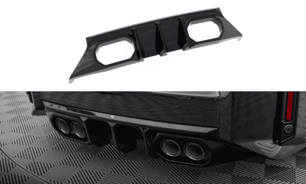 MAXTON DESIGN - Difúzor zadného nárazníka V.2, vhodné pre BMW M2 G87, Čierny lesk