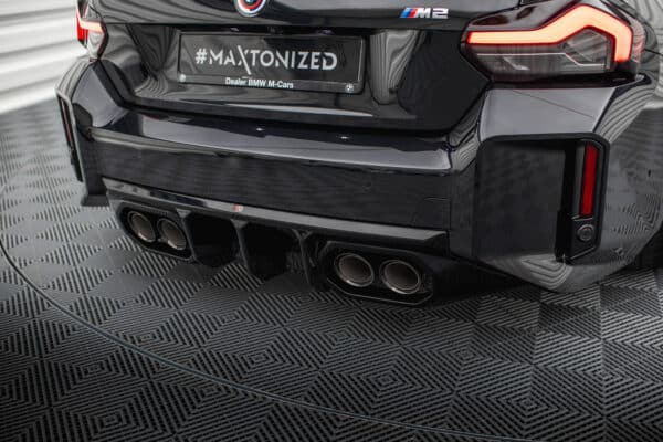 MAXTON DESIGN - Difúzor zadného nárazníka V.2, vhodné pre BMW M2 G87, Čierny lesk – Obrázok 2