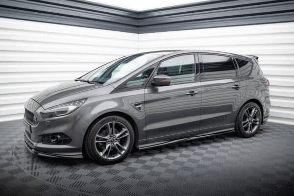 MAXTON DESIGN - Lišty pod bočné prahy, FORD S-MAX ST-LINE MK2, Čierny lesk – Obrázok 2