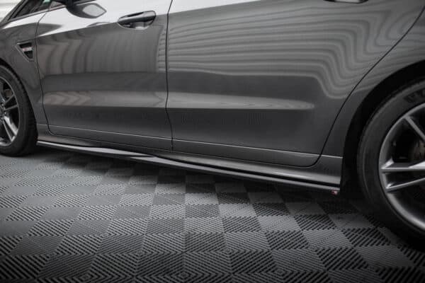 MAXTON DESIGN - Lišty pod bočné prahy, FORD S-MAX ST-LINE MK2, Čierny lesk – Obrázok 4