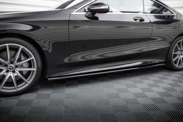 MAXTON DESIGN - Lišty pod bočné prahy, MERCEDES-BENZ S COUPE AMG-LINE C217 FACELIFT, Čierny lesk – Obrázok 4