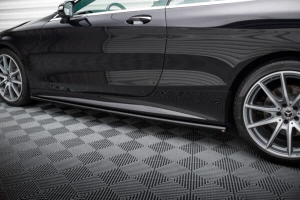 MAXTON DESIGN - Lišty pod bočné prahy, MERCEDES-BENZ S COUPE AMG-LINE C217 FACELIFT, Čierny lesk – Obrázok 2