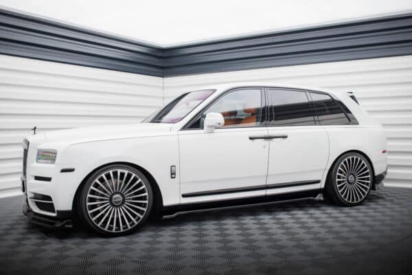 MAXTON DESIGN - Lišty pod bočné prahy, ROLLS ROYCE CULLINAN, Čierny lesk – Obrázok 2