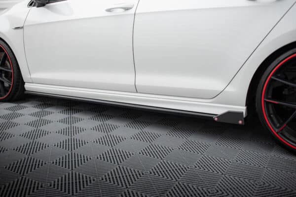 MAXTON DESIGN -Lišty pod bočné prahy V.3 + Splitre , VOLKSWAGEN GOLF R MK7, Čierny lesk – Obrázok 4