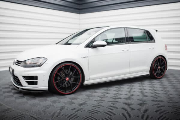 MAXTON DESIGN -Lišty pod bočné prahy V.3 , VOLKSWAGEN GOLF R MK7, Čierny lesk – Obrázok 2